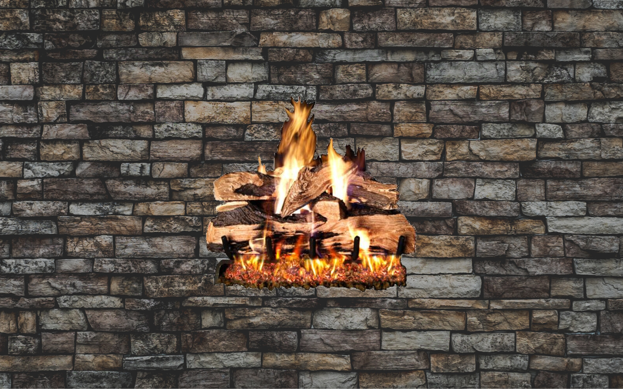 Ventis Cord Oak Natural Gas Log Set - 18" (Vented) (Burner Included)