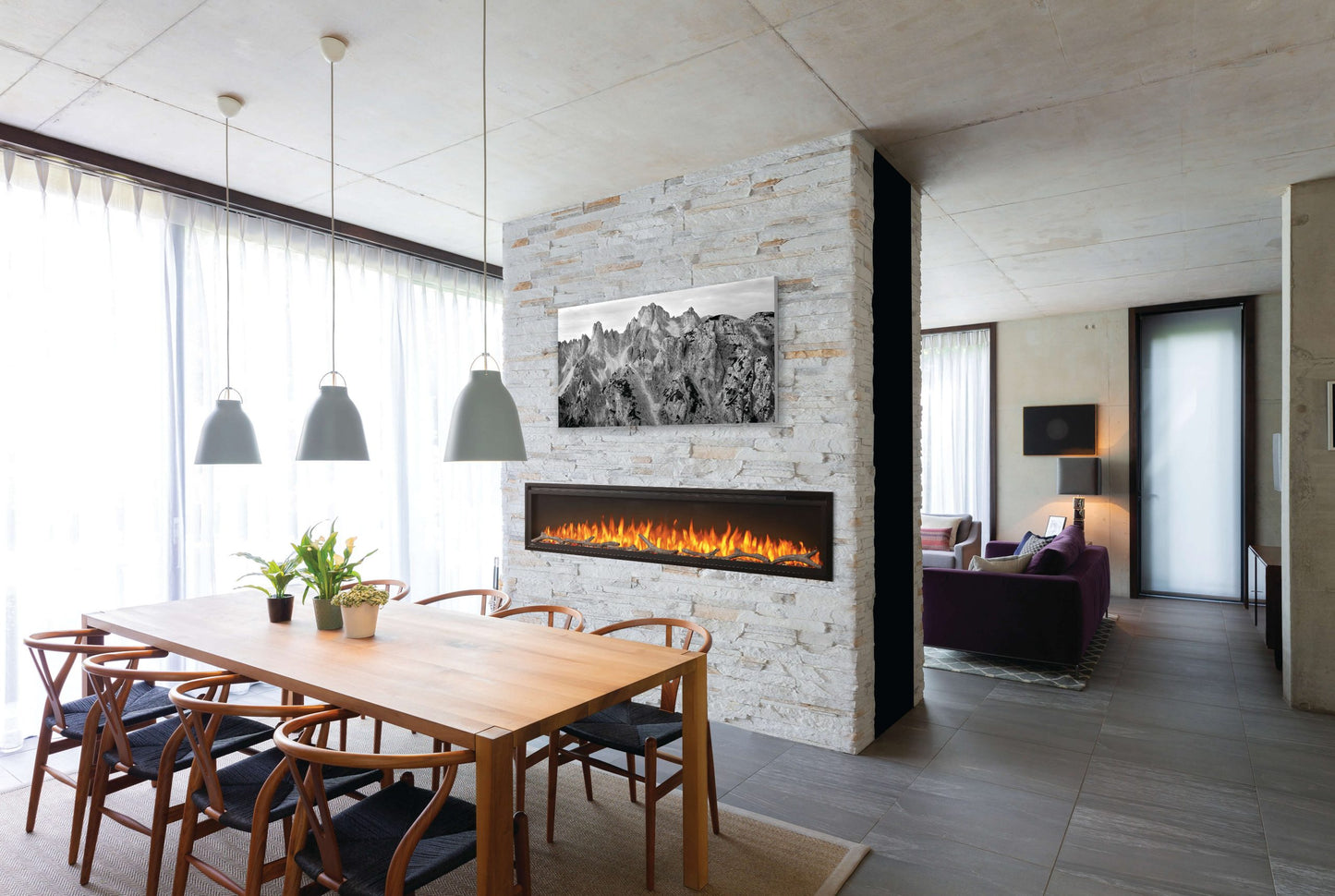 Napoleon Entice 72" Electric Fireplace