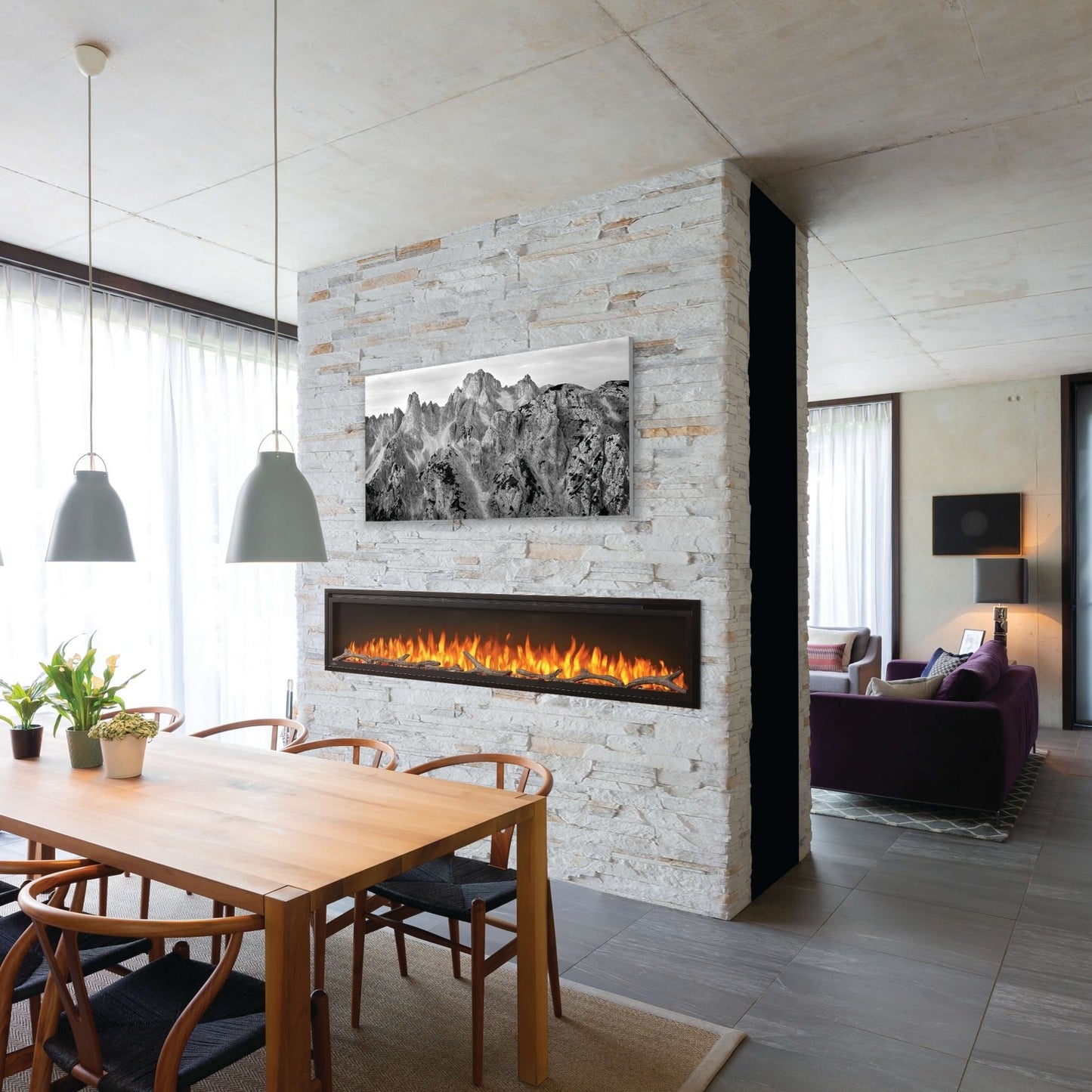 Napoleon Entice 72" Electric Fireplace